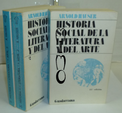 Portada del libro HISTORIA SOCIAL DE LA LITERATURA Y EL ARTE. 13ª edición.