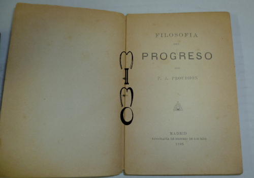 Portada del libro FILOSOFÍA DEL PROGRESO, por... 3ª edición. Prólogo del traductor