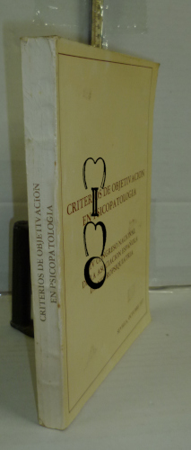 Portada del libro CRITERIOS DE OBJETIVACIÓN EN PSICOPATOLOGÍA. XIV Congreso Nacional de la Asociación Española de Neuropsiquiatría,...