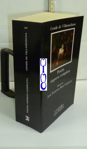 Portada del libro POESÍA IMPRESA COMPLETA de Conde de Villamediana. Edición de José Francisco Ruiz Casanova
