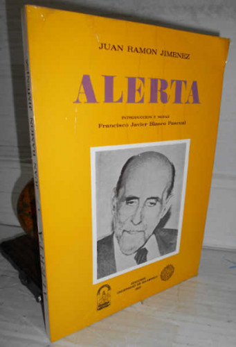 Portada del libro ALERTA.  1ª edición en editorial.