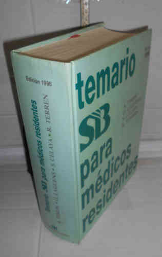 Portada del libro TEMARIO SB PARA MÉDICOS RESIDENTES. Edición de 1996. Introducción de los autores
