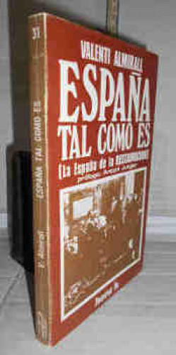Portada del libro ESPAÑA TAL COMO ES. La España de la Restauración. 1ª edición editorial. Prólogo de Antoní Jutglar. Versión...