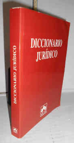 Portada del libro DICCIONARIO JURÍDICO. 1ª edición