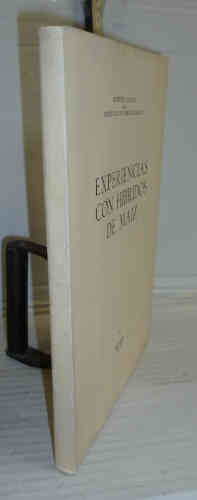 Portada del libro EXPERIENCIA CON HÍBRIDOS DE DE MAIZ. Año 1950. 1ª edición. Introducción del editor