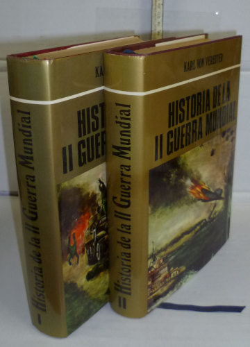 Portada del libro HISTORIA DE LA SEGUNDA GUERRA MUNDIAL. Prólogo del autor. Versión de E. Sánchez Pascual. II volúmenes