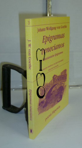 Portada del libro EPIGRAMAS VENECIANOS. VENEZIANISCHE EPIGRAMME. 1ª edición bilingüe