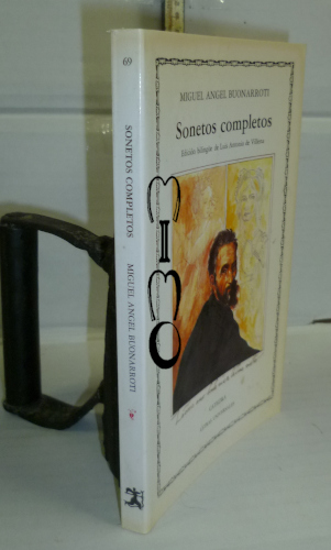 Portada del libro SONETOS COMPLETOS de Miguel Ángel Buonarroti. 2ª edición