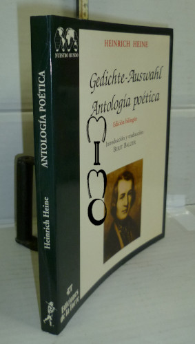Portada del libro GEDICHTE-AUSWAHL. ANTOLOGIA POETICA de Heinrich Heine. 1ª edición bilingüe