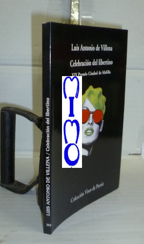 Portada del libro CELEBRACIÓN DEL LIBERTINO. 1996 - 1998. XIX Premio Ciudad Melilla. 1ª edición.