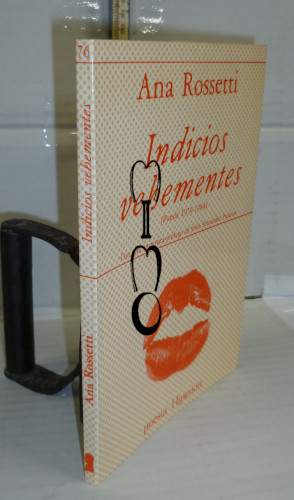 Portada del libro INDICIOS VEHEMENTES. Poesía 1979-1984. 1ª edición