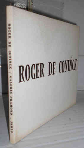 Portada del libro ROGER DE CONINCK. 1ª edición. Autógrafo del autor