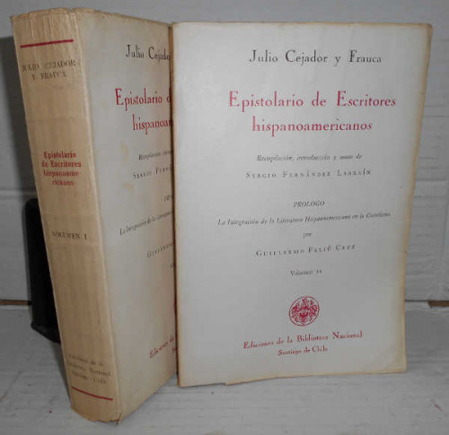 Portada del libro EPISTOLARIO DE ESCRITORES HISPANOAMERICANOS. 1ª edición. Recopilación, introducción y notas de Sergio...